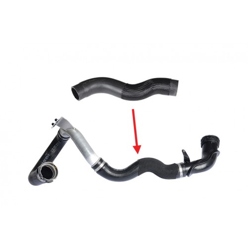 (1302287, GM 95371558) OPEL TURBO HOSE WITHOUT PLASTIC AND METAL PART