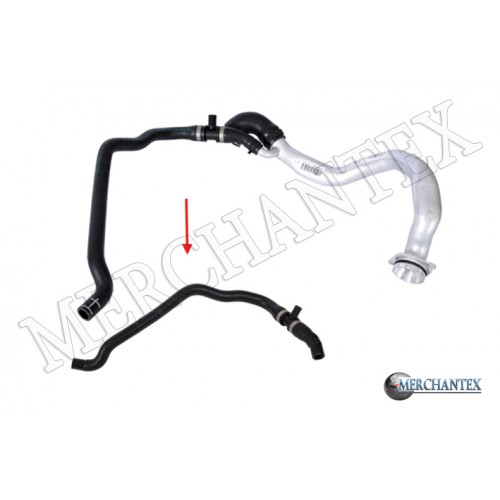 (11537589949) BMW COOLING HOSE EXCLUDING METAL PIPE HOSE SHOWN WITH ARROW