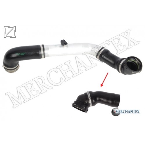(11617799402 11617797696 11617792231) TURBO HOSE EXCLUDING METAL PIPE HOSE SHOWN WITH ARROW BMW