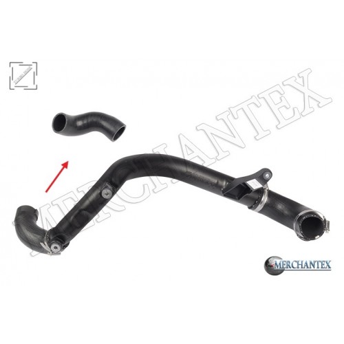 (13712753079) TURBO HOSE EXCLUDING PLASTIC PIPE SMALL HOSE SHOWN WITH ARROW MINI COOPER