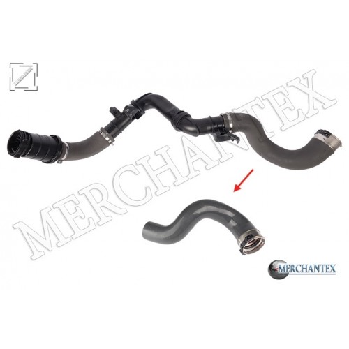 (144601915R 6000618731 1446000Q2A 4422248 GM 93867721) TURBO HOSE EXCLUDING PLASTIC PIPE BIG HOSE SHOWN WITH ARROW FIAT NISSAN OPEL RENAULT VAUXHALL
