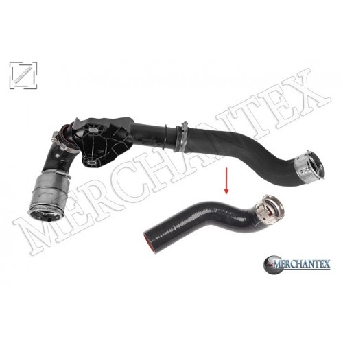 (144603730R 144603389R 144605225R GM 95529993 1446000Q3K) TURBO HOSE EXCLUDING PLASTIC PIPE BIG HOSE SHOWN WITH ARROW NISSAN OPEL RENAULT VAUXHALL