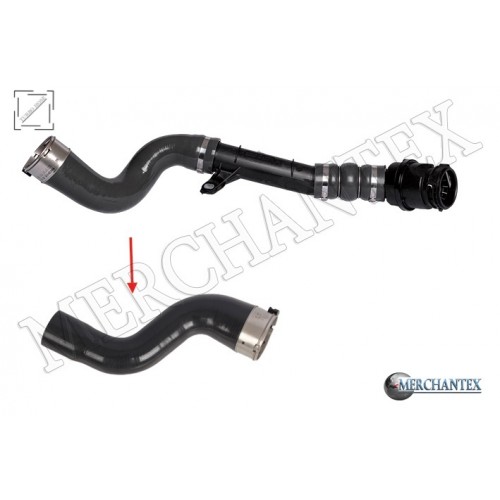 (144606515R 144609787R 1446000Q1D) TURBO HOSE EXCLUDING PLASTIC PIPE BIG HOSE SHOWN WITH ARROW NISSAN RENAULT