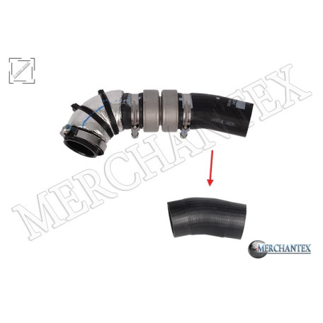 (281624A800 281654A800) TURBO HOSE EXCLUDING METAL PIPE HOSE SHOWN WITH ARROW KIA