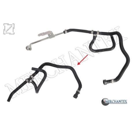 (52087273 52018222) SPARE WATER TANK HOSE EXCLUDING METAL PIPE FIAT