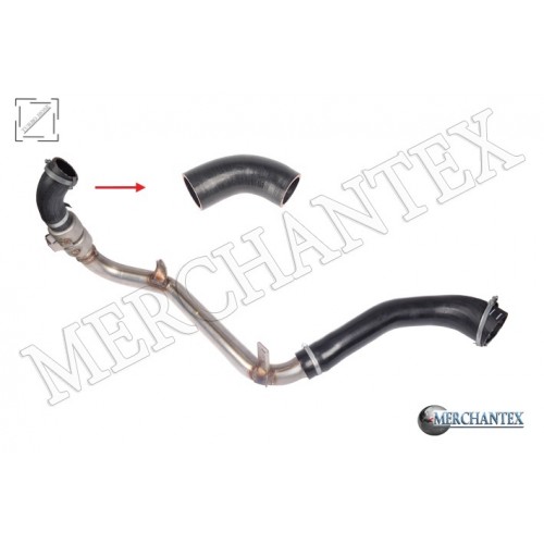 (8G916C646AE 1594907 8G916C646AD 1535011 8G916C646AC 1507991 8G916C646AB 1496191) TURBO HOSE EXCLUDING METAL PIPE SMALL HOSE SHOWN WITH ARROW FORD