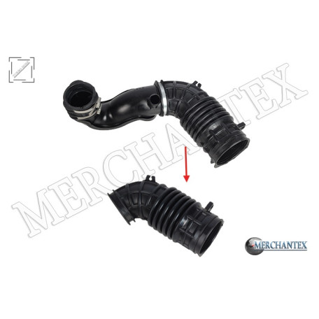 (BK319C623BE T229259 BK319C623BD 1863410) AIR FILTER HOSE EXCLUDING PLASTIC PIPE BIG HOSE SHOWN WITH ARROW FORD