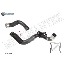 (144608373R) RENAULT TURBO HOSE EXCLUDING PLASTIC PIPE BIG HOSE SHOWN WITH ARROW