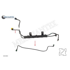 (52065398 51884815 68383146AA) FIAT FUEL PIPE EXCLUDING BRACKET