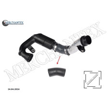 (6260900042) MERCEDES BENZ TURBO HOSE EXCLUDING PLASTIC PIPE HOSE SHOWN WITH ARROW