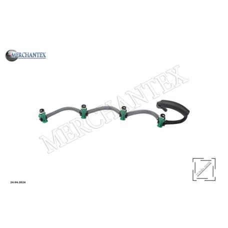 (9675839380) PEUGEOT HOSE FOR FUEL INJECTOR PIPE