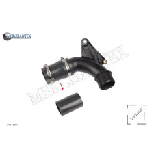 (F1B16C750AC 2232785 F1B16C750AB 2070950 F1B16C750AA 1934826) FORD TURBO PIPE HOSE EXCLUDING PLASTIC PIPE HOSE SHOWN WITH ARROW