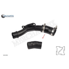 (F1B16F075AA 1934828 DS736F075ED 1872968) FORD TURBO HOSE EXCLUDING PLASTIC PIPE HOSE SHOWN WITH ARROW