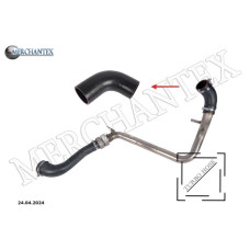 (LR009799 LR022509 LR038314 LR041819 6G926C646AF BH526C646AC BH526C646AD BH526C646AE) LAND-ROVER TURBO HOSE EXCLUDING METAL PIPE SMALL HOSE SHOWN WITH ARROW