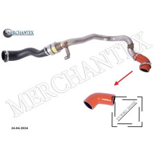 (LR041818 BJ326C646AE LR024302 BJ326C646AC LR038315 BJ326C646AD LR024632 BH526C780AA) LAND-ROVER TURBO HOSE EXCLUDING METAL PIPE 4 LAYERS POLYESTER HAS BEEN USED
