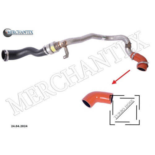 (LR041818 BJ326C646AE LR024302 BJ326C646AC LR038315 BJ326C646AD LR024632 BH526C780AA) LAND-ROVER TURBO HOSE EXCLUDING METAL PIPE 4 LAYERS POLYESTER HAS BEEN USED