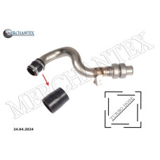 (PNH500034 5H229F788AA) LAND-ROVER TURBO HOSE EXCLUDING METAL PIPE HOSE SHOWN WITH ARROW
