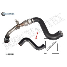 (PNH500460 7H429F788CB) LAND-ROVER TURBO HOSE EXCLUDING METAL PIPE Right side BIG HOSE SHOWN WITH ARROW