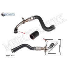(PNH500460 7H429F788CB PNH500520 7H429F788DB) LAND-ROVER TURBO HOSE EXCLUDING METAL PIPE Right side SMALL HOSE SHOWN WITH ARROW